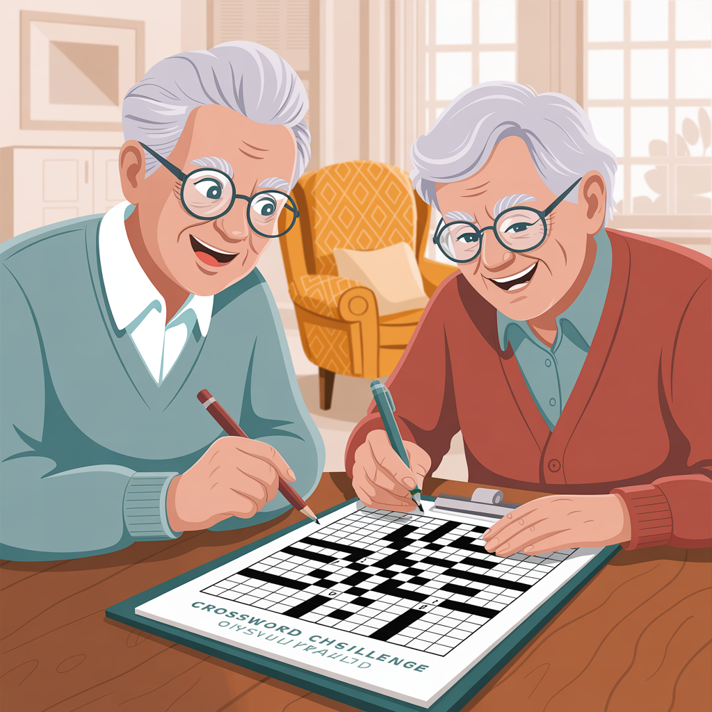 Team crossword solving boosts language skills and cooperation